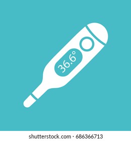 Medical digital thermometer icon