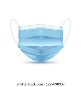 medical disposable protective mask in vector