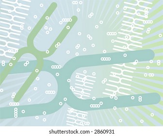 Medical DNA background