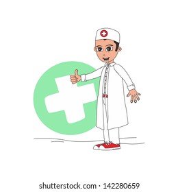 medical doctor cartoon medic
