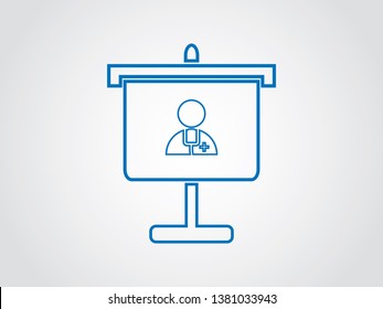 Medical Doctor Graduation Jobs Presentations Icon Outline