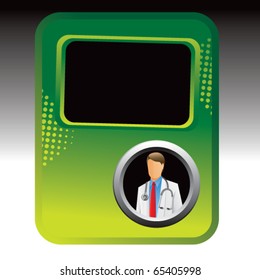 medical doctor green halftone template