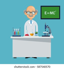 medical doctor in his workspace
