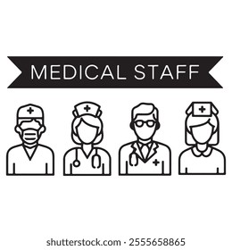Medical Doctor Set Silhouette Photos free