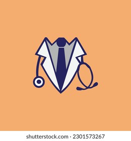 medical doctor vector abstract logo