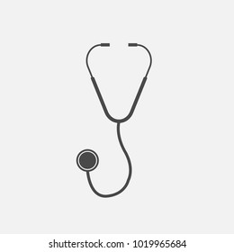 Medical Doctor's Stethoscope Vector Icon For Doctors