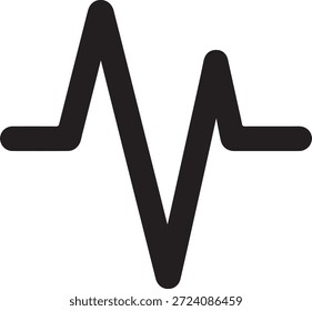 Icono de documento o archivo médico que representa los registros de pacientes y la gestión de datos de atención médica en estilo de Vector mínimo audaz.