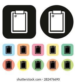 Medical document icon. Hospital icon. Vector