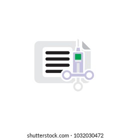 Medical Document Logo Icon Design