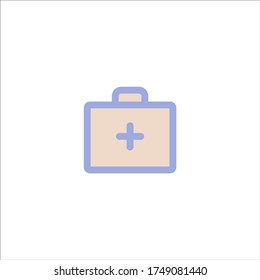 medical document sign icon flat vector logo design trendy illustration signage symbol graphic simple