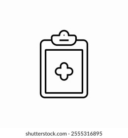 medical documents clipboard icon sign vector