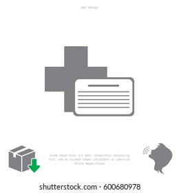medical documents icon. vector illustration
