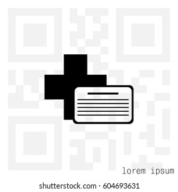 medical documents icon. vector illustration