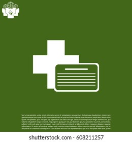 medical documents icon. vector illustration