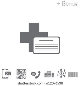 medical documents icon. vector illustration