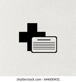 medical documents icon. vector illustration