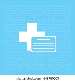 medical documents icon. vector illustration