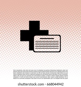 medical documents icon. vector illustration
