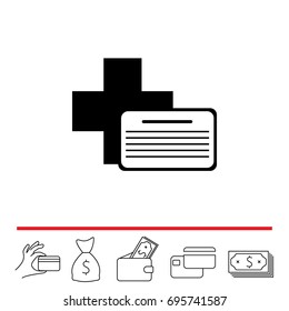 medical documents icon. vector illustration