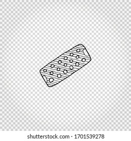 Medical doodle objects. Simple hand drawn drugs and tablets. Vector illustration.