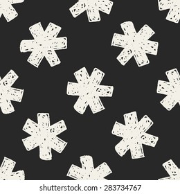 medical doodle seamless pattern background