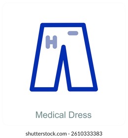 Medical Dress and healthcare icon concept