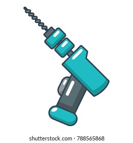 Medical drill icon. Cartoon illustration of medical drill vector icon for web.