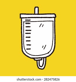 medical drip doodle drawing