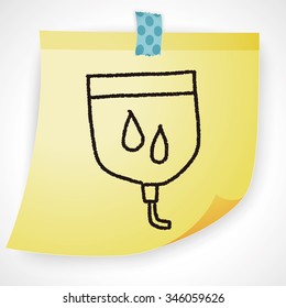 medical drip doodle drawing