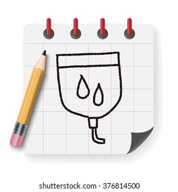 medical drip doodle drawing