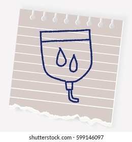 medical drip doodle drawing