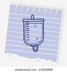 medical drip doodle drawing