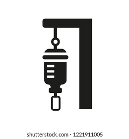 medical drip icon. Trendy medical drip logo concept on white background from Health and Medical collection. Suitable for use on web apps, mobile apps and print media.