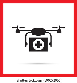 Medical drone icon