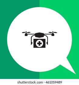 Medical drone icon