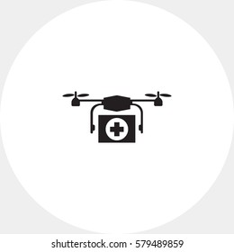 Medical drone icon