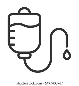 medical drop counter outline vector icon isolated on white background. drop counter flat icon for web, mobile and user interface design. medical healthcare concept