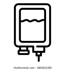 Medical drop icon. Outline medical drop vector icon for web design isolated on white background