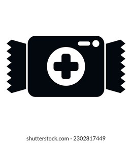 Medical drop icon simple vector. Cold remedy. Honey medicine