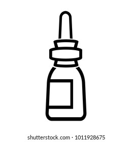 medical drop simple line icon