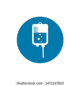 Medical dropper bottle vector icon. filled flat sign for mobile concept and web design. Infusion drip glyph icon. Blood transfusion symbol, logo illustration.