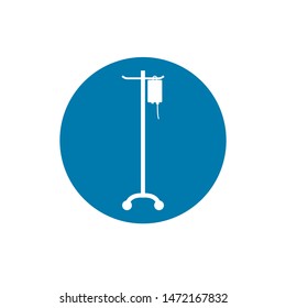 Medical dropper bottle vector icon. filled flat sign for mobile concept and web design. Infusion drip icon. Blood transfusion symbol, logo illustration.