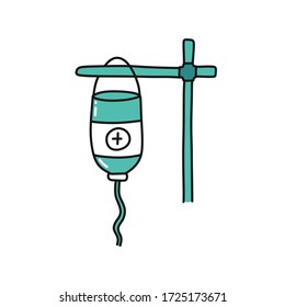 ícono de doodle de cuentagotas de cuentagotas, ilustración vectorial