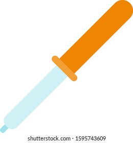 Medical dropper vector flat icon isolated on white
