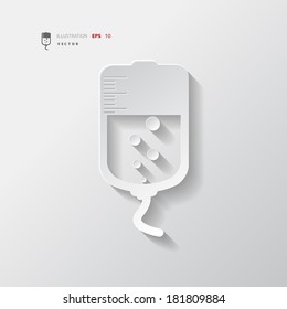 Medical dropper web icon