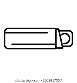 Medical drops icon outline vector. Sore remedy. Candy drop