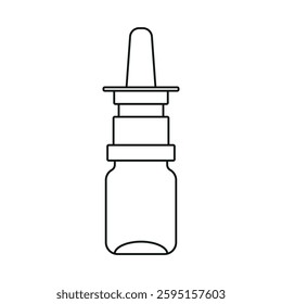 Medical drops spray bottle line icon editable stroke vector object for healthcare designs