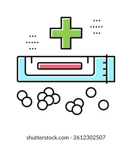 medical drug homeopathy color icon vector. medical drug homeopathy sign. isolated symbol illustration
