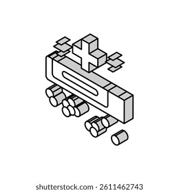 medical drug homeopathy isometric icon vector. medical drug homeopathy sign. isolated symbol illustration