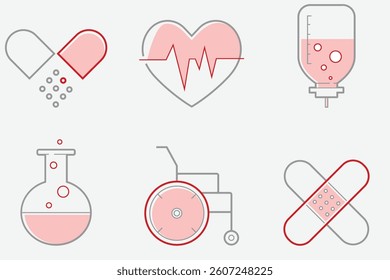 Medical Duotone Line Icons Collection